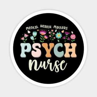 Funny Psychiatric Nurse Cute Psych Nurse Squad PMHNP Magnet